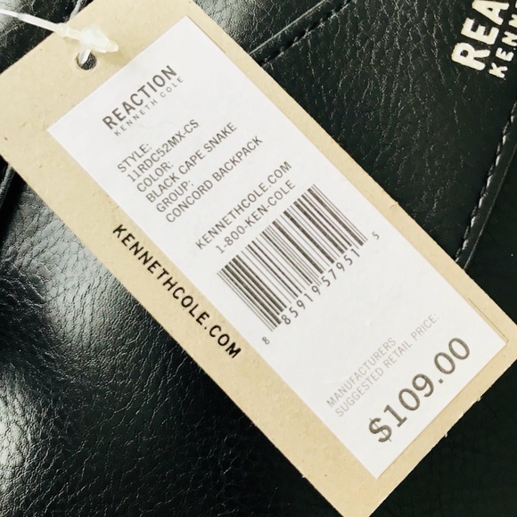 NWT Kenneth Cole Concord backpack-style handbag - Picture 7 of 7